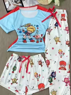 Cute pajamas just entered the chat 🧸✨#PajamaSet #cuteoutfits#Loungewear#cozyseason #spotlightfinds 