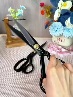 Professional Manganese Steel Tailor Scissors, Smooth Cut For Fabric & Crafts✂️  #TailorScissors #SewingEssential #DIYCraftTool #fyp #TikTokShop