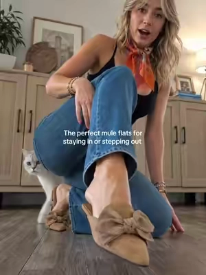 My go-to shoes for cozy days and casual outings #flatshoes #comfortableshoes #mules #tiktokshopcreatorpicks #FallFashion 