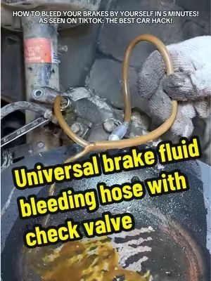 Stop begging for help to bleed your brakes. Why didn't they invent this 20 years ago? Your dad's garage needs this upgrade ASAP. The $0 secret to solo brake maintenance. Car Brake Bleeder Hose Kit with One Way Check Valve,Durable Brake Fluid Bleeder Hoses Replacement,Universal Brake Bleeder Tool Car Accessories for Car Motorbike Bike (1 Set) #mechanichack #ToolTok #truckstuff #DIYCarRepair #fyp