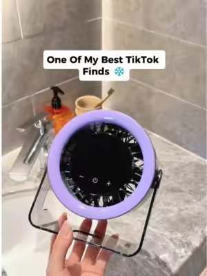 I originally bought it just for drying my hair. Now I use it after showers, while doing makeup, at my desk, and before bed. 😂#Coolhill #HandheldFan #DeskFan #SummerFinds #TikTokShopSummerSale 