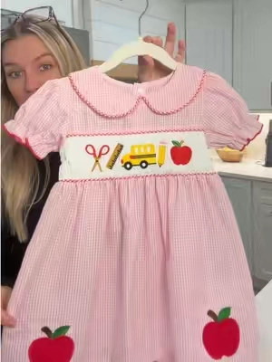 95% Cotton and Free 3 Day Shipping!  #toddlerdress #backtoschooloutfit #backtoschoolshopping #firstdayofschool #firstdayofschooloutfit 