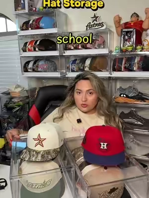 Hat Storage to stay organized this back to school year. #hatstorage #hatorganization #hatmusthave #backtoschoolshopping #tiktokshopsummersale 