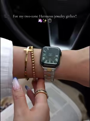 For my two-tone jewelry girlies!! I love elevating my Watch with a good band from@MissAIR this mixed metals watch band is SO good#watchband#missair#fyp#tiktokmademebuyit#tiktokshopsummersale