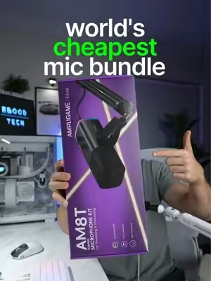 The worlds cheapest microphone bundle #mic #microphone #am8 #fifine #budgetmic 