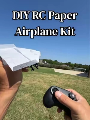 RC Paper Airplane Kit. This RC plane is a blast to fly!