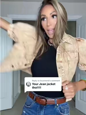 Replying to @bcarmenb love this denim jacket. 😍😍 the vintage wash is perfect 🤌