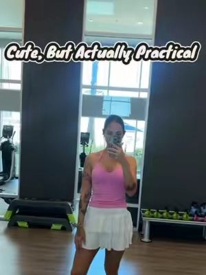 Cute like a skirt, comfortable like shorts. 💕 Built-in shorts underneath, multiple color options, and easy to wear from workouts to everyday outfits. #miniskort #tennisskirt #athleisure #y2koutfits #fashionfinds 