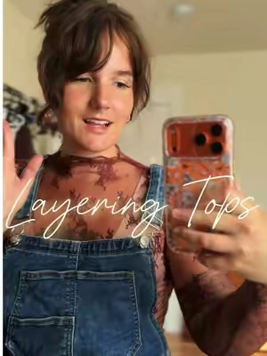 These mesh tops have been so fun to add to outfits!! This chocolate brown color is so pretty 🤎 wearing a medium #tiktoksummersale #falloutfits #layeringoutfits #midsizefashion #casualstyle 