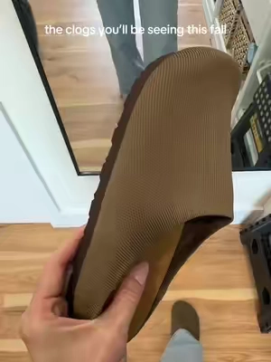Color is brown.  #clogs #knitclogs #fallshoes #chicclogs @Cushionaire 