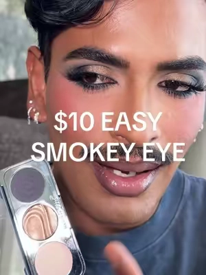 3 Eyeshadow Blue Smokey Eye for under $10 👍🏽 @Morphe Cosmetics shade “Jean Spirited”  #eyeshadowtutorial #morpheeyeshadow 