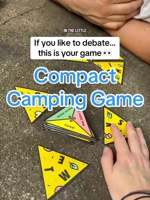 Easy game to bring camping with you! 🏕️ #pforpizza #cardgame #campinggames #campingessentials 