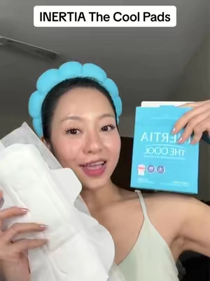 Because hot girls deserve cool periods  ❄️🩵  #INERTIA #OrganicPads #KoreanPads #CoolingPad #OdorControl @INERTIA US 