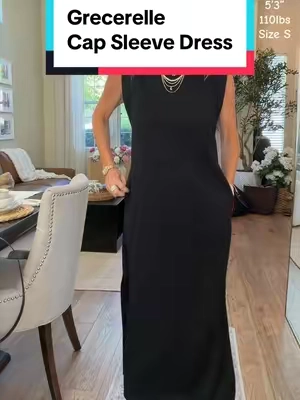 Seriously so comfortable and easily can be dressed up or down.  #dress #WomensFaahion #ClassyStyle #ModestFashion #over50Fashion @Grecerelle.fashion 