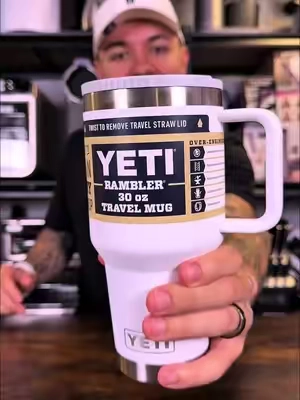 Yeti finally made it to TikTok and they aren’t playing around 😳 #yeti #yetirambler #traveltumbler #insulatedtumbler 