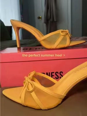 brb looking for an outfit just for these 🎀 #fy #summerheels #heels 