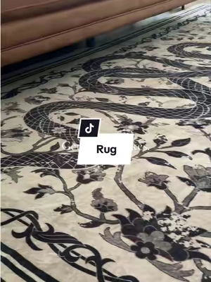 Replying to @Kayla the risk paid off #snake #snakerug #rug #homedesign #slytherin 