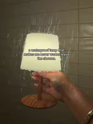 so cozy & you can change the colors >> 🕯️#showerlamp #waterprooflamp #showerproducts 