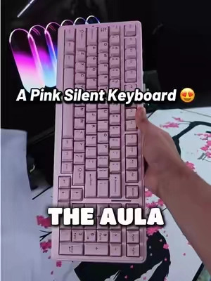 Aula F99 Silent 😍 Love My Quiet Keyboards! #aulaf99silent #silentkeyboard #wirelesskeyboard #tiktokshopsummersale #tiktokshopcreatorpicks 