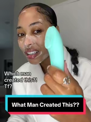What man created this facial brush?!😂 Anyways, you need this for that SUPER DEEP clean, like…for real.