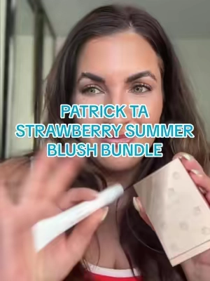Limited edition TikTok shop exclusive blush, lip balm, and hair clip bundle from Patrick ta! You neeeed to grab this strawberry goodness asap! @Patrick Ta Beauty #patricktabeauty #patricktablush #patricktasuperbrandday #limitededitiondrop #blush 