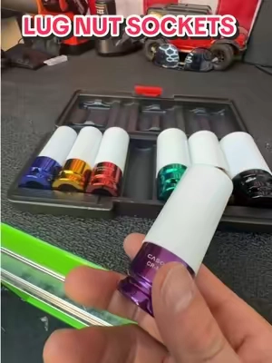 Check out these anti scratch lug bolt sockets! #tools #mechanic #sockets 