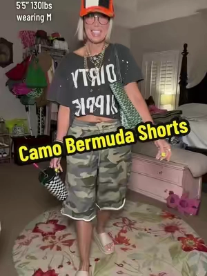 Camo Bermuda Shorts #bermudashorts #camo #baggyshorts #womensfashion #tiktokshopsummersale @Edikted 