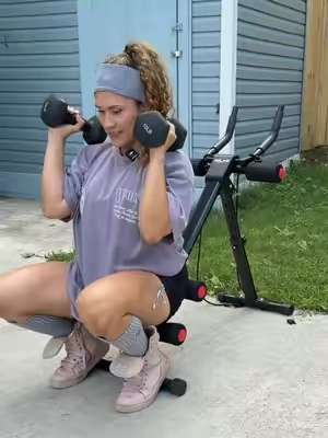 Máquina de abdominales es multifuncional,podrás trabajar todo tu cuerpo desde casa #abmachine #abworkouts #fullbodyworkout #summerfinds #gymhome 