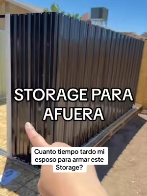 Storage para guardar las cosas #outdoorshed #storage #storagehacks #herramientas #outdoorstorage 