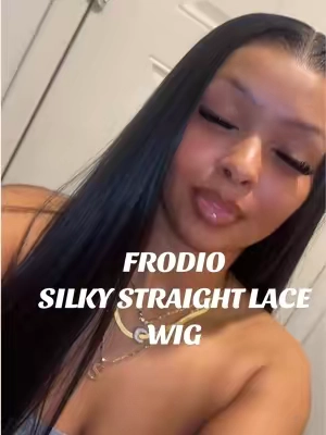 This wig is giving SILK PRESS without the hours in the salon. 😍✨ It’s sleek, soft, and has such a natural finish. If you love a straight, effortless look that’s easy to style, this one is definitely worth checking out! #StraightWig #LaceFrontWig #HumanHairBlend #WigTok #tiktokshopfinds 