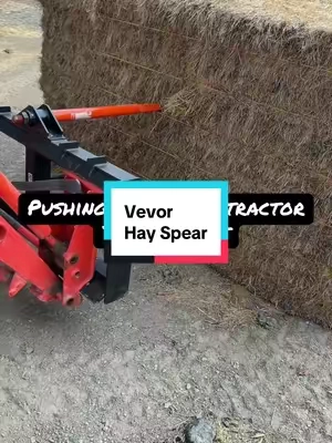 this hay spear is actually built fairly well from @VEVOR Home Improvement #farmer #tractor #hay #implements 