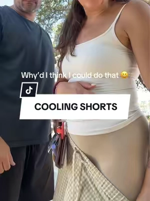 Thought they’d go all the way up 😆 comfortably controls the sweat while stopping the thigh chafe  #coolingshorts #womensundergarments #womensshorts #mensshorts #thighchafe 