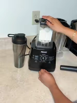 Licuadora, sin BPA, potente licuadora de doble recipiente para triturar hielo, preparar jugos y batidos, molinillo combinado de 25000 RPM, potente trituradora/amante de los batidos  #praskyblender @fytech #tiktokshopsummersale 