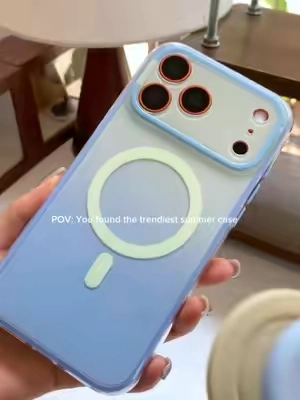 Full coverage soft guard for the Al camera button! Protects against bumps without losing touch sensitivity. #StandPhoneCase #FullButtonProtection #WirelessChargingCase#iphonecase #candycolorseriesiphonecase x