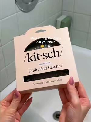 a shower upgrade that’s actually sooooo worth it #hairshedding #haircatcher #cloggeddrain #hairhack #CleanTok @Kitsch 