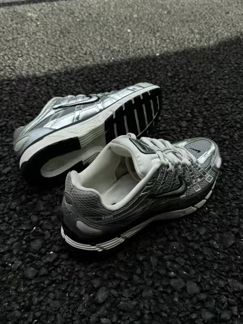 The Nike P-6000 “Metallic Silver “ is the perfect mix of retro running and modern streetwear #flykicks #tiktokshopsummersale #ttsneakerweek #nike #fyp 