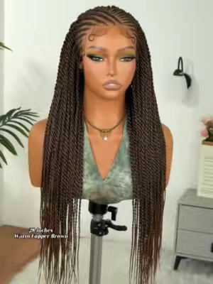 Pretty, quick, and worth it. 💁🏾‍♀️✨#frodio #frodiohair #wig #fyp #veralux #summevibes #braidstyles #braidwig #syhtheticwig #braids