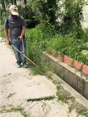 Clear weeds along concrete edges without constantly replacing the trimmer line.#TikTokshop #lawncare#outdoortools#drivewaycleaning#gardentools