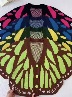 the perfect layering piece for fall 🦋☁️ i gets compliments every time. #butterflywings #cardigan #knitcardigan  #GROWTOGETHER #tiktokshopsummersale 
