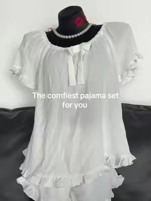 Really comfortable for sleep!!#pajamaset #pajamajam #sleepwear #fallaesthetic #homewear 