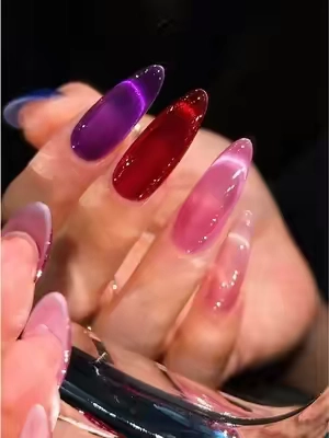 My wallet: why. My nails: why not. 20 cat-eye shades later... no regrets. ✨Beetles 20 Colors Illusion Glow Cat Eye Gel Nail Polish Kit #beetlesgelpolish #cateye #cateyenails #tiktokshopsummersale #nailtech