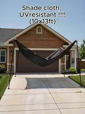 The easiest and most budget-friendly way to protect your yard #sunshadenet #outdoornet #summerwins #shadenet #GardenShade