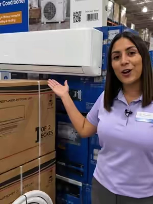 ¡Frío y calor por menos de $400! Este minisplit de 12,000 BTU cubre hasta 750 pies cuadrados. 👀#MiniSplit #AireAcondicionado #Calefaccion #Hogar #HomeImprovement  