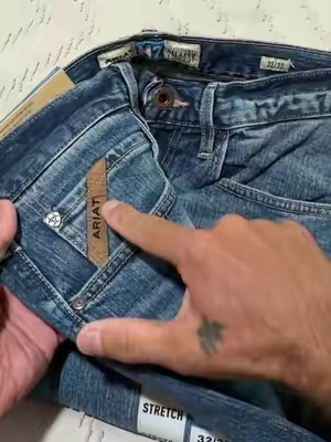 ARIAT Men's M2 Relaxed Stretch Legacy Boot Cut Jeans.  ##jeans##mensfashion##ariat##summerwins##tiktokshopcreatorpicks@Ariat 