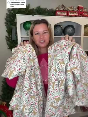 Replying to @J A N A qvc sheet sets in our HOLIDAY prints 🎄🎄🎄