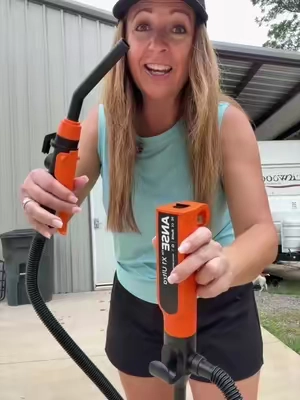 This rechargeable fuel transfer pump makes fueling equipment quick, clean, and hassle-free. #FuelTransferPump #GarageTools #ShopTools #OutdoorEquipment #mowing 