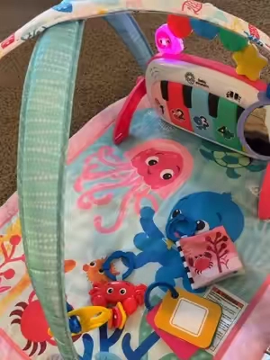 Love that this one actually grows with baby. #babyplaymat #babytoys #babyessentials 