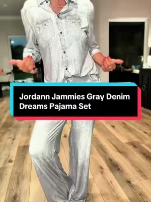 7/23 Jordann Jammies Gray Denim Dreams Pajama Set #TiktokShopCreatorPicks #tiktokshopbacktoschool #tiktokshopsummersale 