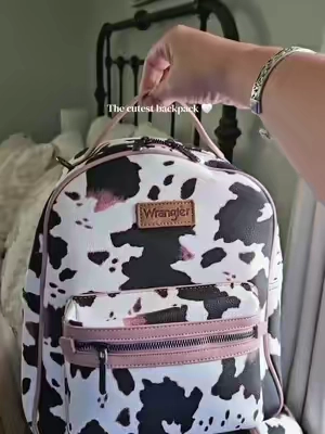 so. dang. cute  #WranglerBackpack  #WesternStyle  #CowPrint  #TikTokShopFinds  #EverydayBackpack 