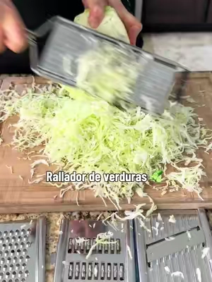 rallador de verduras, multiusos de acero inoxidable, 4 en 1 con cuatro cuchillas intercambiables para cortar diferentes tipos de verduras#vegetableslicer #tiktokshopp #paratiiiiiiiiiiiiiiiiiiiiiiiiiiiiiiiiiii #verduras #ralladordeverduras 